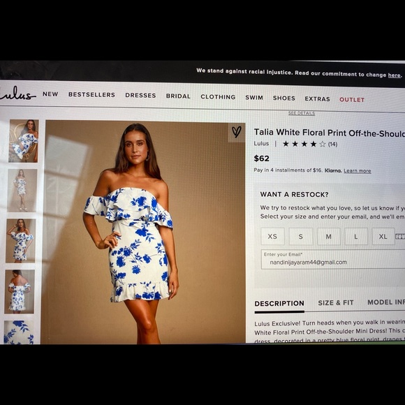 Lulus Floral Off Shoulder Dress - Picture 2 of 5